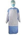 Reinforced Disposable SMS Surgical Gown , Hospital Medical Gown Antibacterial