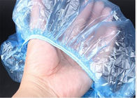 Plastic Clear Disposable Shower Caps With Elastic Edge Hotel / Home Use