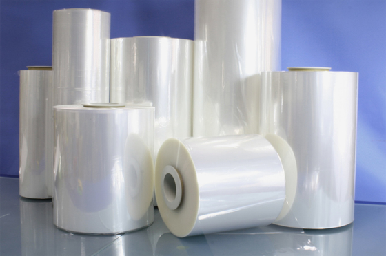 High Shrinkage 55%-75% PETG Shrink Film For Label Printing Smooth/Matte Polyester Film