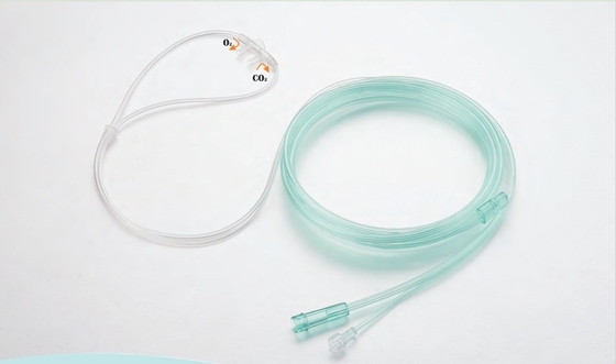 PVC Medical Grade Oxygen Therapy With Adjustable Nose Clip With/Without Latex