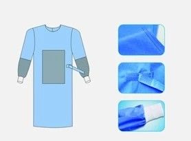 Air Permeable Disposable Safety Clothing , Disposable Theatre Gowns CE & ISO