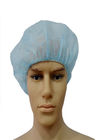 Medical Grade Disposable Head Cap Round Bouffant Design For Hospital / Clinic