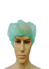 Round Shape Disposable Bouffant Surgical Caps , Waterproof Disposable Head Covers
