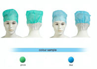 Protective Disposable Head Cap and Mask , Bouffant Scrub Hats With Elastic