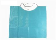 Splash Proof Disposable Plastic Aprons With Pockets Microbial Barrier OEM Service