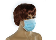 Blue Color Disposable Face Mask With Elastic Ear Loop , Mouth Mask For Protection