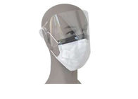 3 Ply Earloop Face Mask Surgical Disposable Antibacterial With Clear Plastic Shield