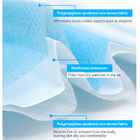 Non Woven Blue Disposable Face Mask 17.5*9.5cm Size OEM / ODM Available