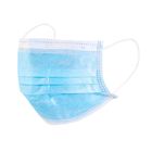 Disposable Blue Earloop Face Mask 3-Layer Filtration Reduce Infections For Daily Use