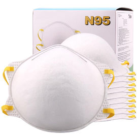 Disposable Cup FFP2 Mask , Construction Safety Mask With  Adjustable Aluminum Nose Clip