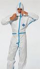 Type 4 5 6 Disposable SF Coverall Hot Sealing With Tape