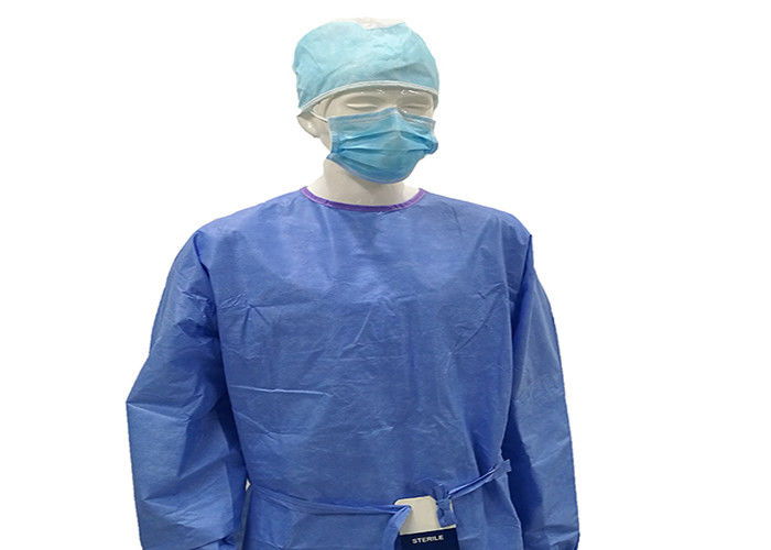 SMS SMMS SSMMS Reinforced Disposable Medical Gowns Comforable