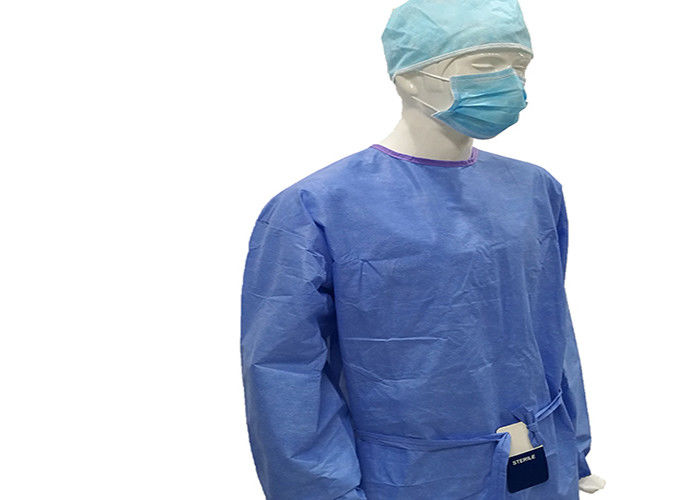 Lightweight Disposable Medical Clothing / Hospital Patient Gowns Infection Control