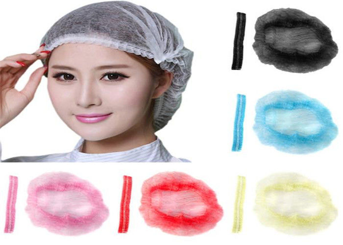 Colorful Eco Friendly  Disposable Head Cap Latex Free For Clean Room / Laboratory
