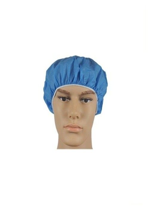 Non Irritating Disposable Head Covers , Disposable Operating Room Hats Single Use