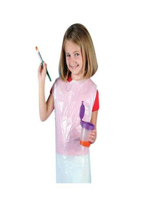 Anti - Dust Disposable Plastic Aprons For Painting Textured / Smooth Surface
