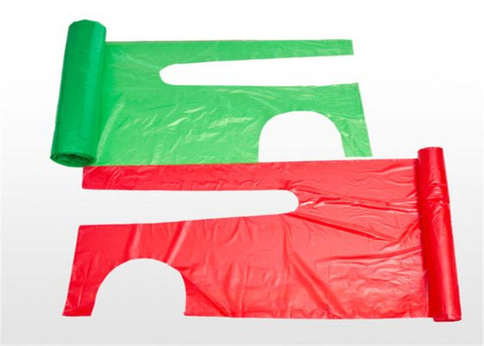 Colored Disposable Plastic Aprons On A Roll , Disposable PE Apron ISO CE Standards