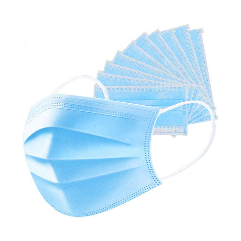 Custom Logo Blue Disposable Face Mask Dustproof BFE99 Filter