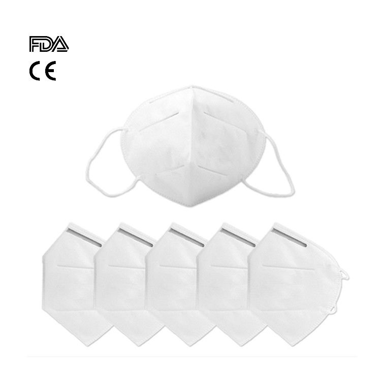 Vertical Fold Flat Foldable FFP2 Mask Anti Particulate Logo Customized