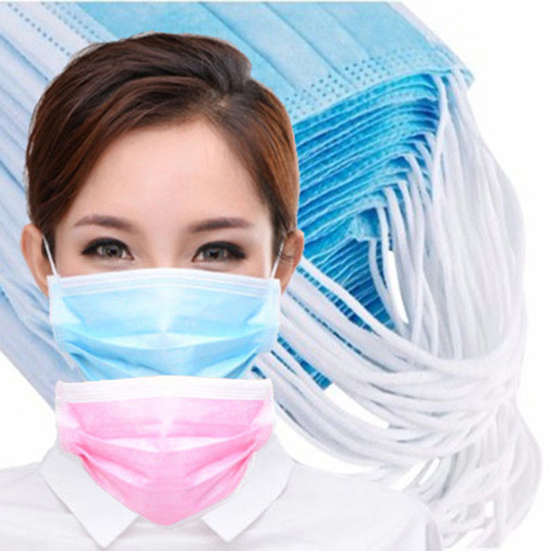 25g BFE99 3 Layers Disposable Face Mask Elastic Ear Band