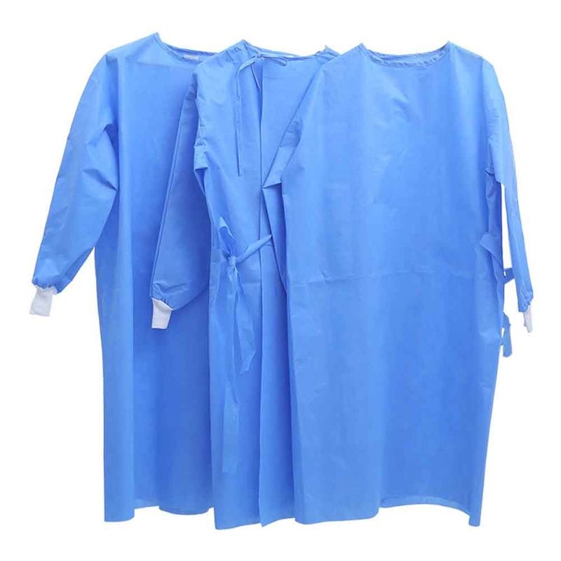 Hospital Disposable Operating Gowns Non Woven SMS Sterile Fluid Resistant Surgical Gown