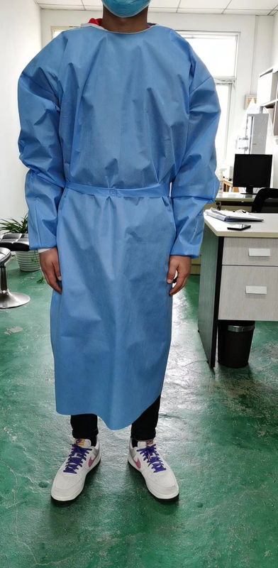 XS-XXXL Sterile Reinforced Surgical Gown 35-45g SMMS SMS