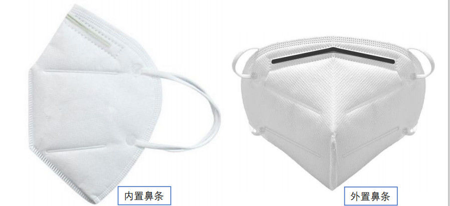 Earloop 4 Ply EN149 Disposable Foldable KN95 Mask With Or Without Valve