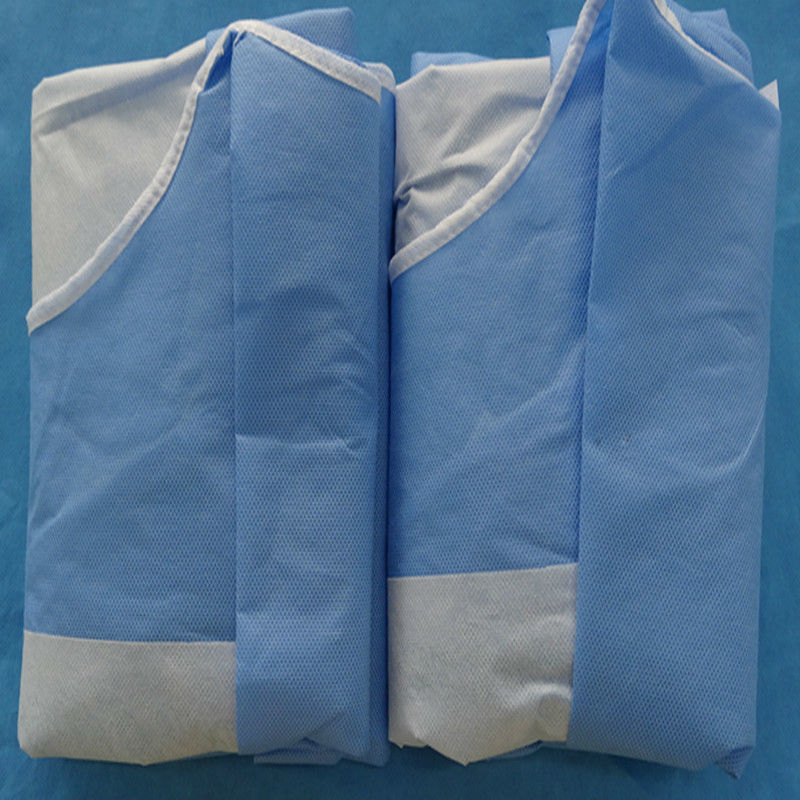 510K Reinforced SMS Nonwoven Hospital Grade Aami Level 4 Surgical Gown EO Sterilie