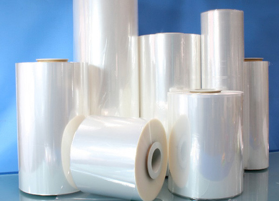 High Shrinkage 55%-75% PETG Shrink Film For Label Printing Smooth Matte Polyester Film